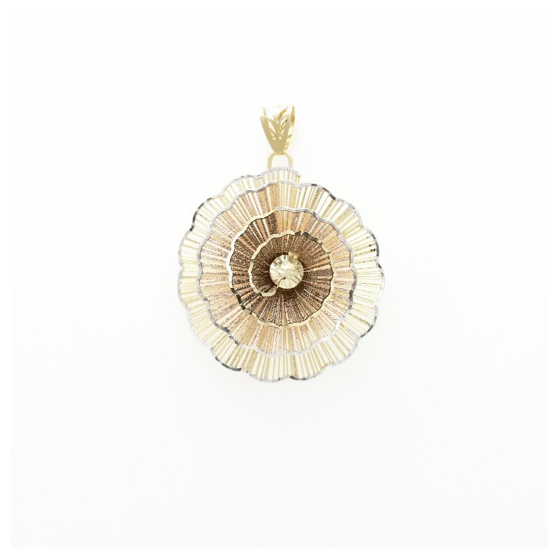 Colgante oro espiral degradada