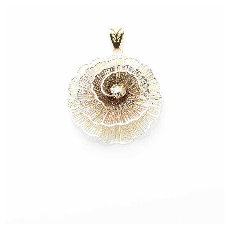 Colgante oro espiral degradada