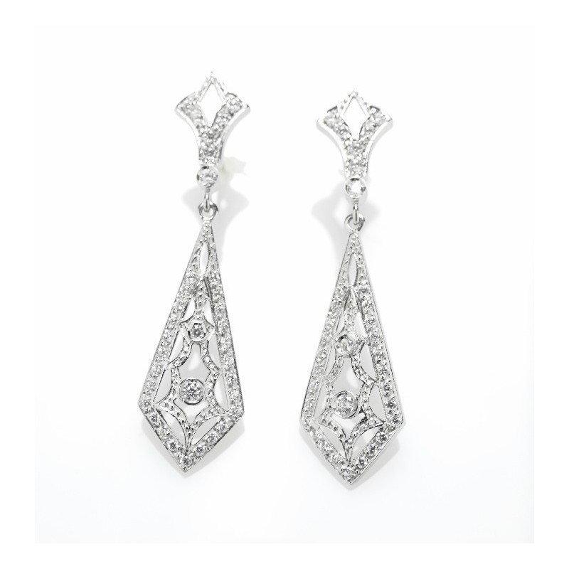 Pendientes oro Corbata