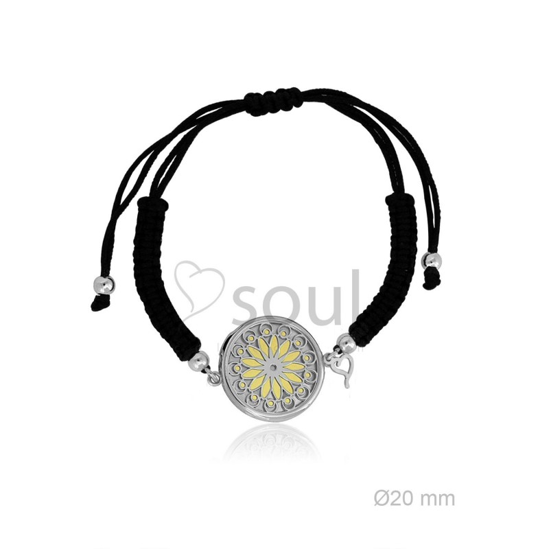 Pulsera macramé mandala 1