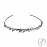 Diadema en plata circonitas y perlas de ceremonia - joyeriaelfaro.com