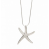 Gargantilla Estrella de Mar, plata con circonitas - joyeriaelfaro.com