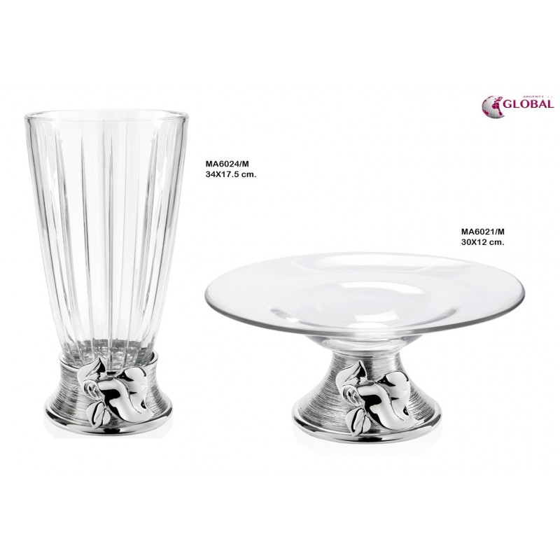 Estuche copas 25 aniversario 36x28x10 con bandeja personalizadas bodas plata