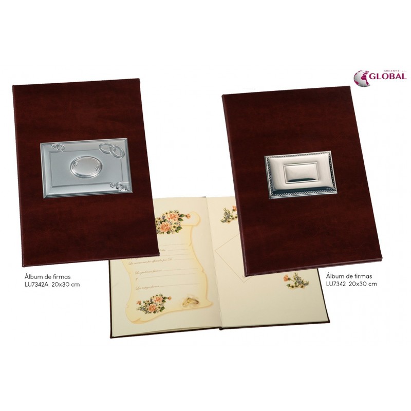 Marco fotos personalizado linea fenice 10x15 ondul. plata bilaminada