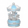 Carrousel musical caballos celeste 9x17