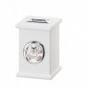HUCHA MUSICAL OSO BLANCO Personalizado en Plata Bilaminada Personalizado en Plata Bilaminada