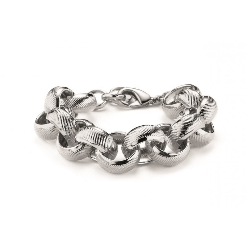 Pulsera bronce plateado