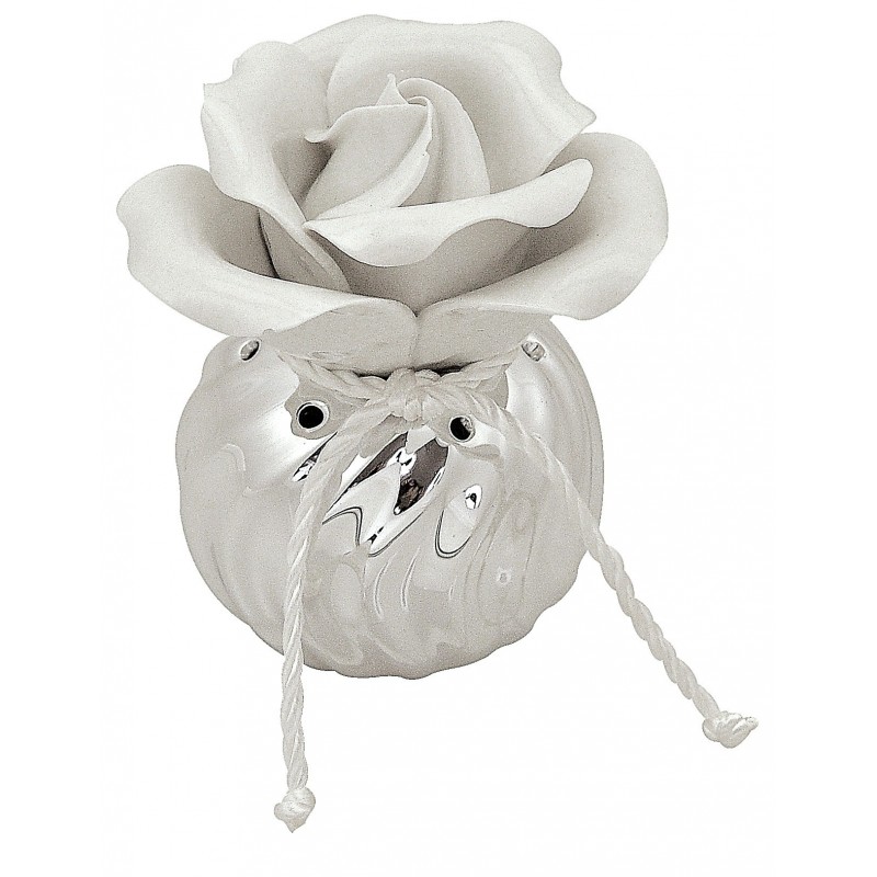 Perfumador rosa blanca 6.5cms