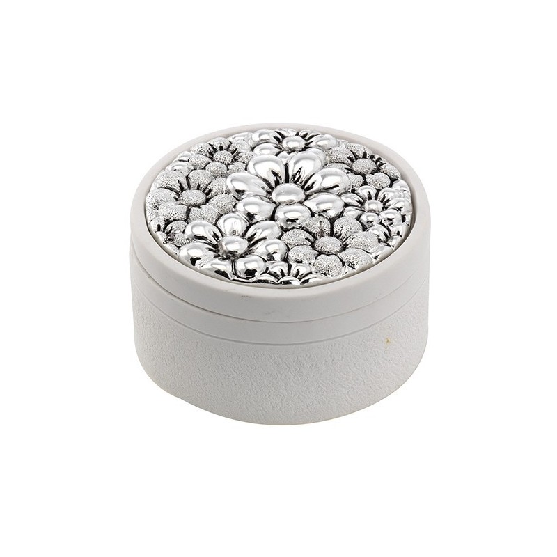 Caja redonda 7.5cms margarita