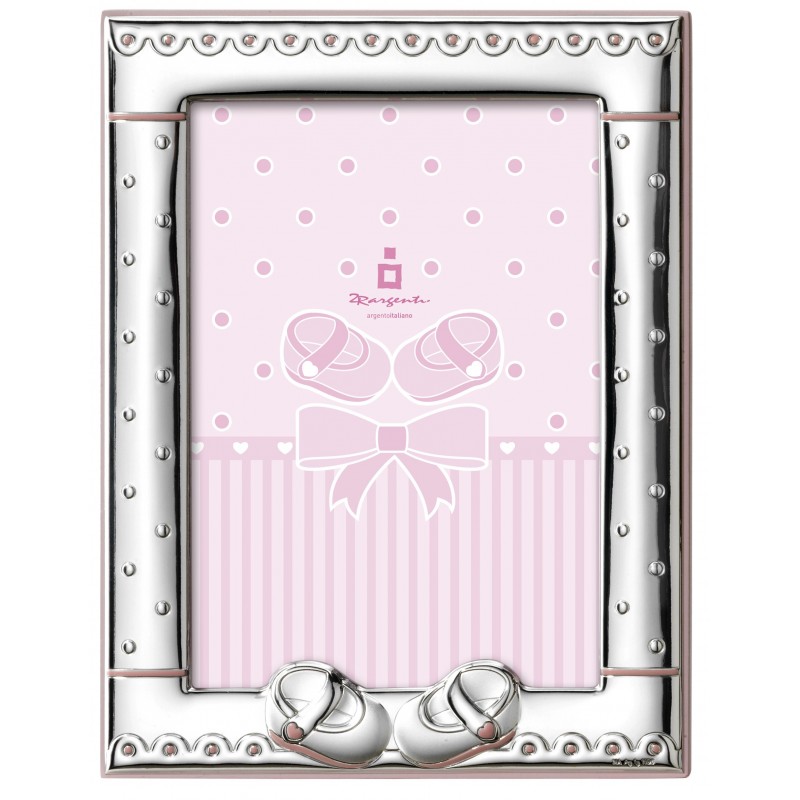 Portafotos 9x13 rosa zapatillas