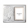 Marco fotos personalizado arbol de la vida 10x15 plata bilaminada