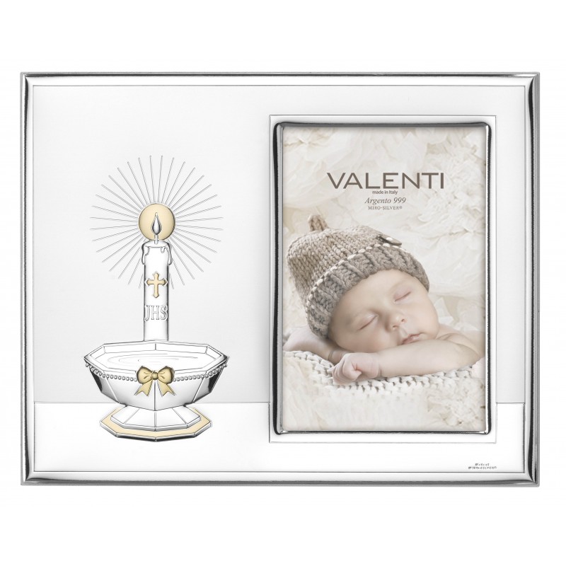 Marco fotos personalizado bautizo 10x15