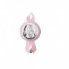 Medallon virgen rosa