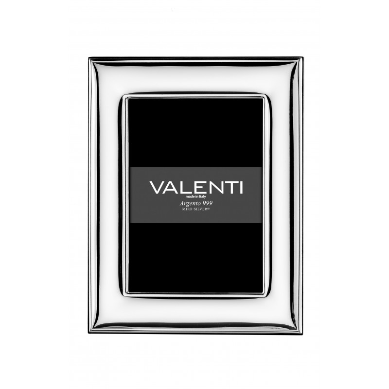 Marco fotos personalizado brillo 18x24 plata bilaminada