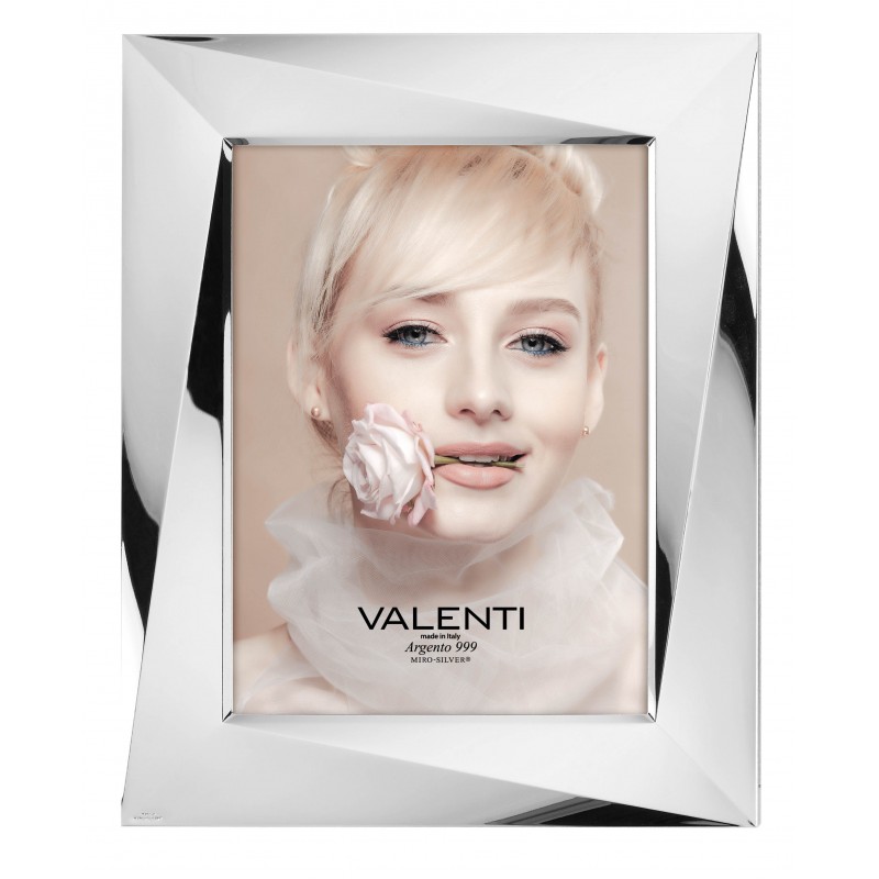 Marco fotos personalizado 18x24 plata bilaminada