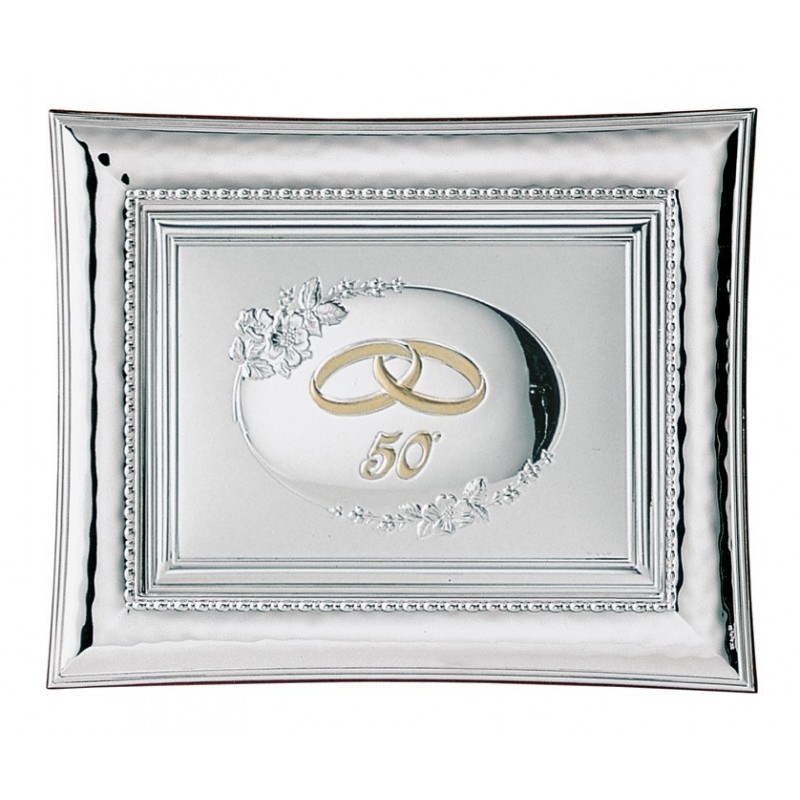 Placa portafotos 50º 13x18 personalizada bodas de oro