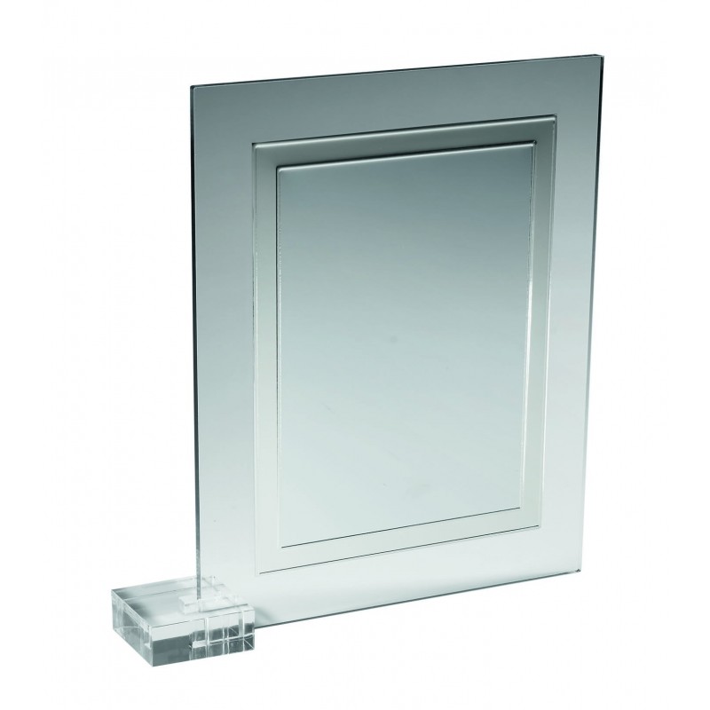 Placa metacrilato 28x20 aluminio 17x12