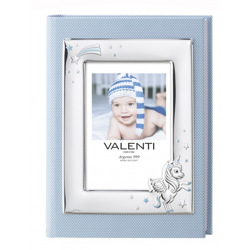 Album 20x25 marco fotos personalizado exterior unicornio celeste