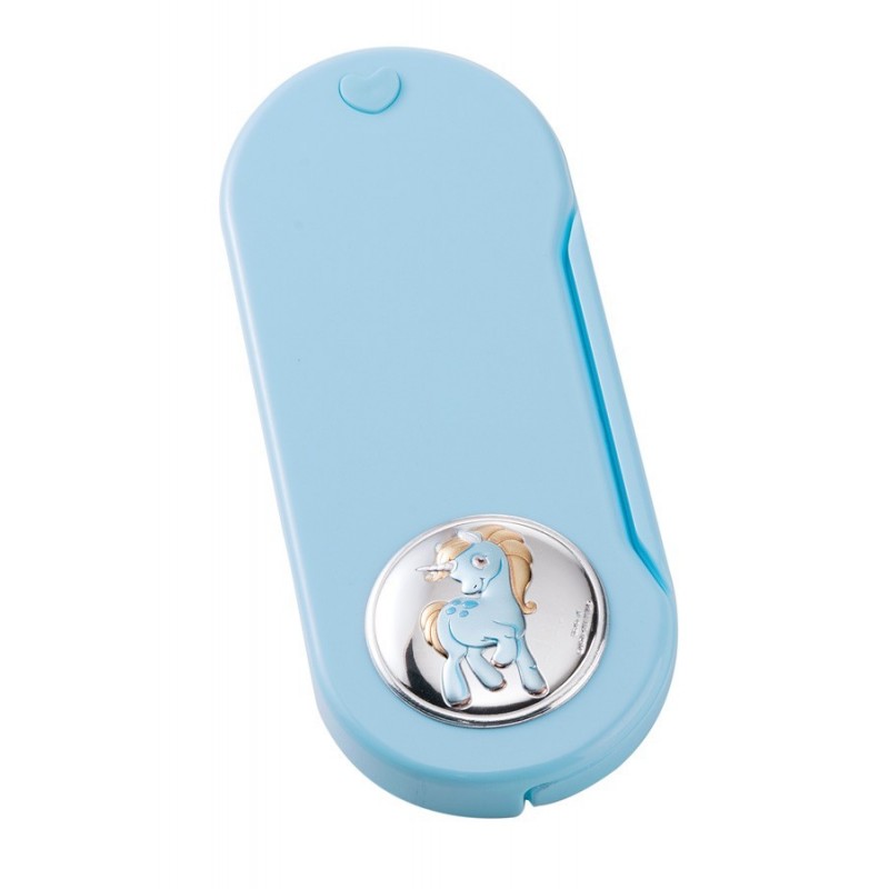 Set cubiertos unicornio celeste Personalizados