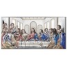 Icono ultima cena 24.5x50cms color