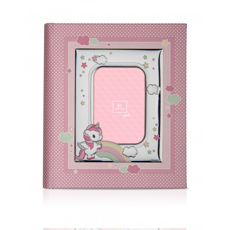 Album 20x25 unicornuio marco fotos personalizado exterior rosa 13x18ec