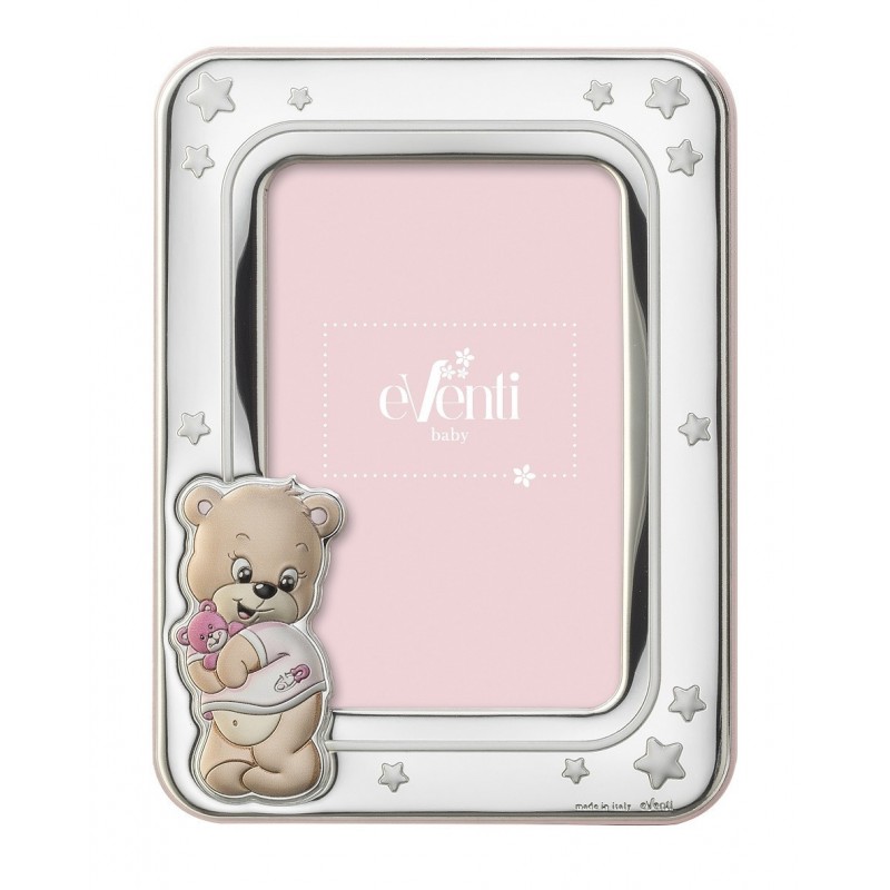 Marco fotos personalizado oso osito rosa 10x15