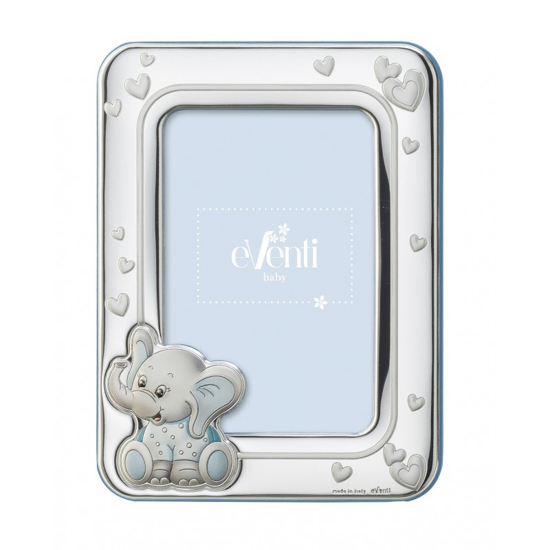 Marco fotos personalizado elefante celeste 10x15