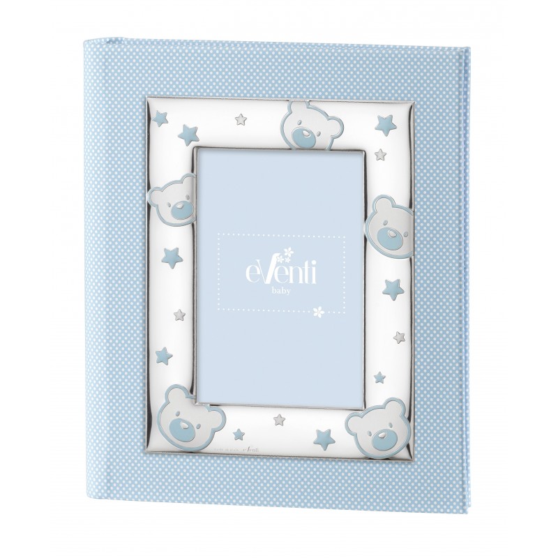 Album marco fotos personalizado exterior oso 20x25 celeste