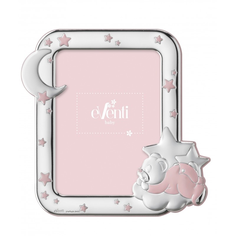 Marco fotos personalizado oso nube 13x18 celeste