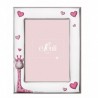 Marco fotos personalizado jirafa 9x13 rosa
