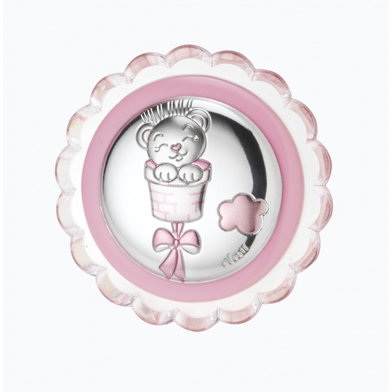 Luz nocturna oso globo rosa