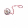 Pinza chupete oso luna rosa con plata
