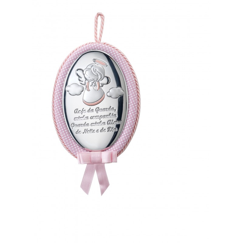 Medallon cuna rosa oracion portugues