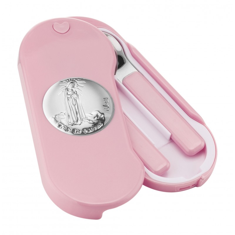 Set cubiertos rosa v. fatima Personalizados