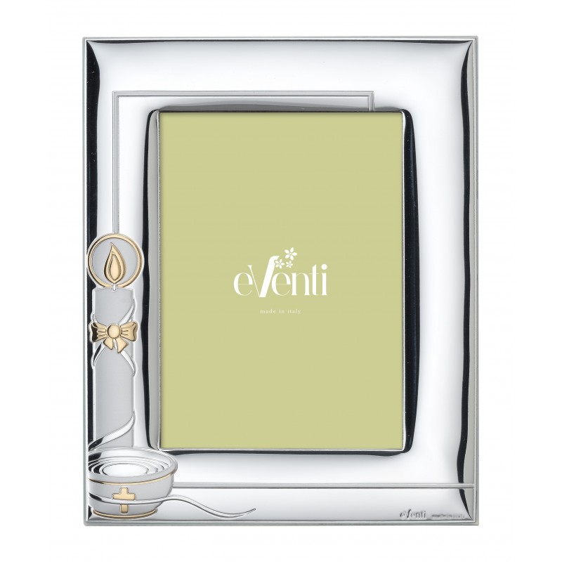 Marco fotos bautizo con foto 10x15 plata bilaminada 925 pila bautismo