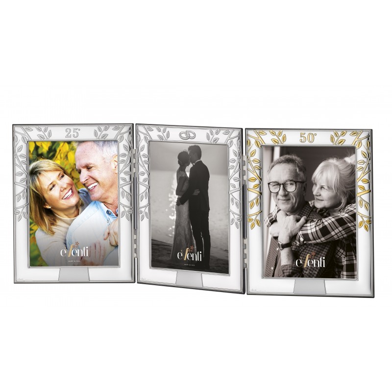 Marco fotos personalizado 50 aniversario bodas oro triple