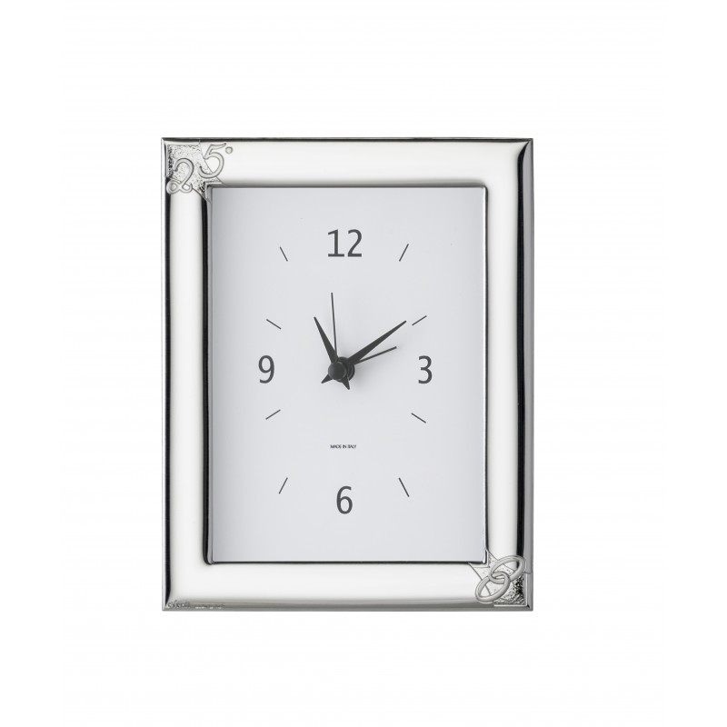 Reloj 25 aniversario 9x13 personalizado para bodas plata