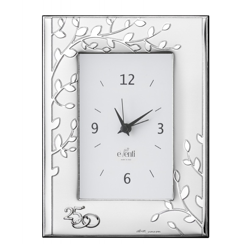 Reloj arbol 25 aniversario 10x15 personalizado para bodas plata