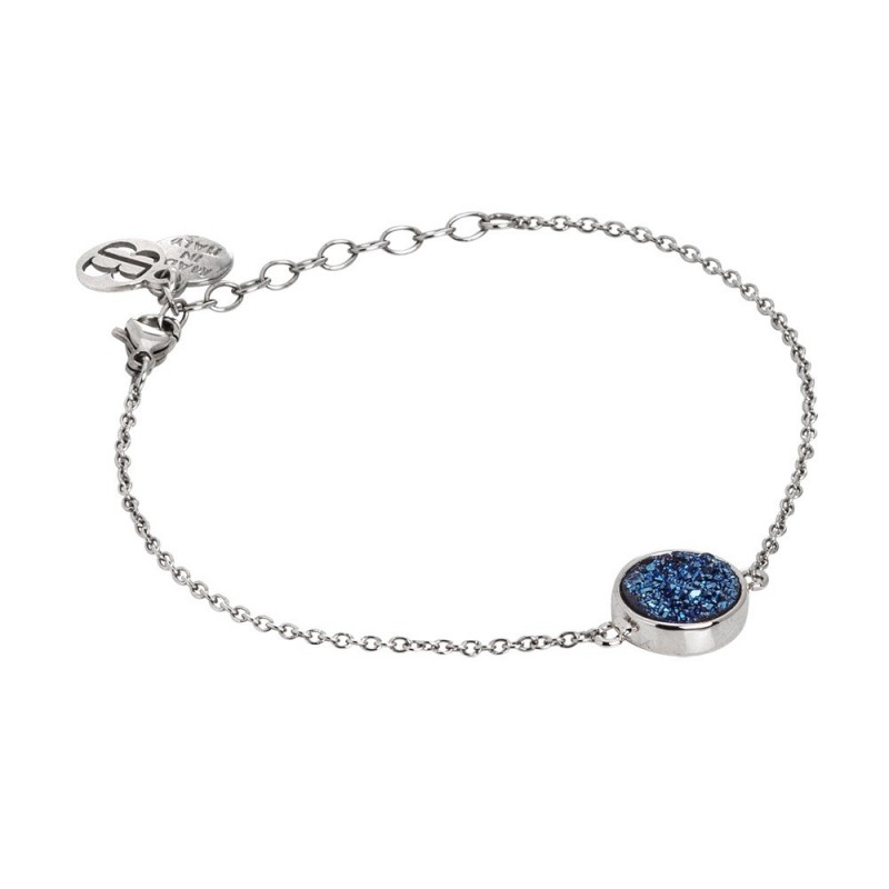 Pulsera acero  azul