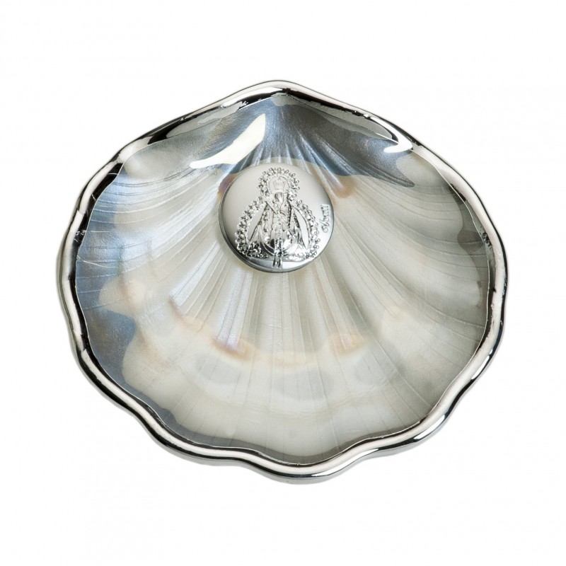 Concha simil nacar plateado inferior v. cabeza