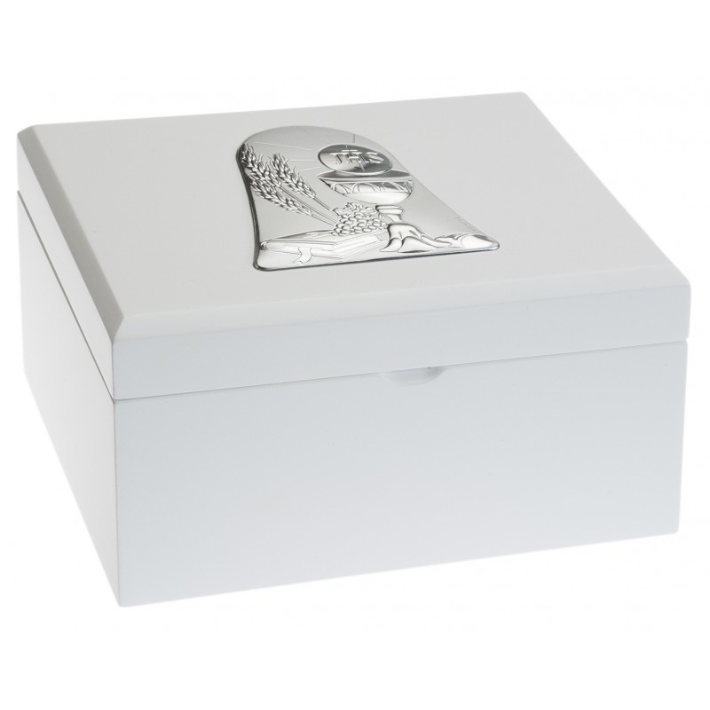 Joyero comunion cajon blanco 20x15x10 personalizado