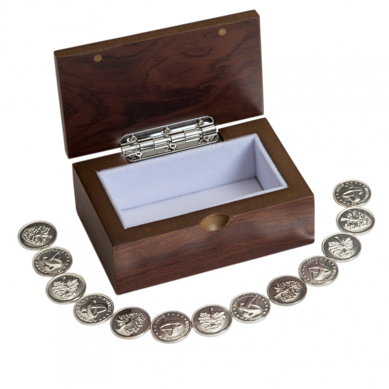 Caja alianzas con arras metal 11x6x4 de 20 mm de diámetro