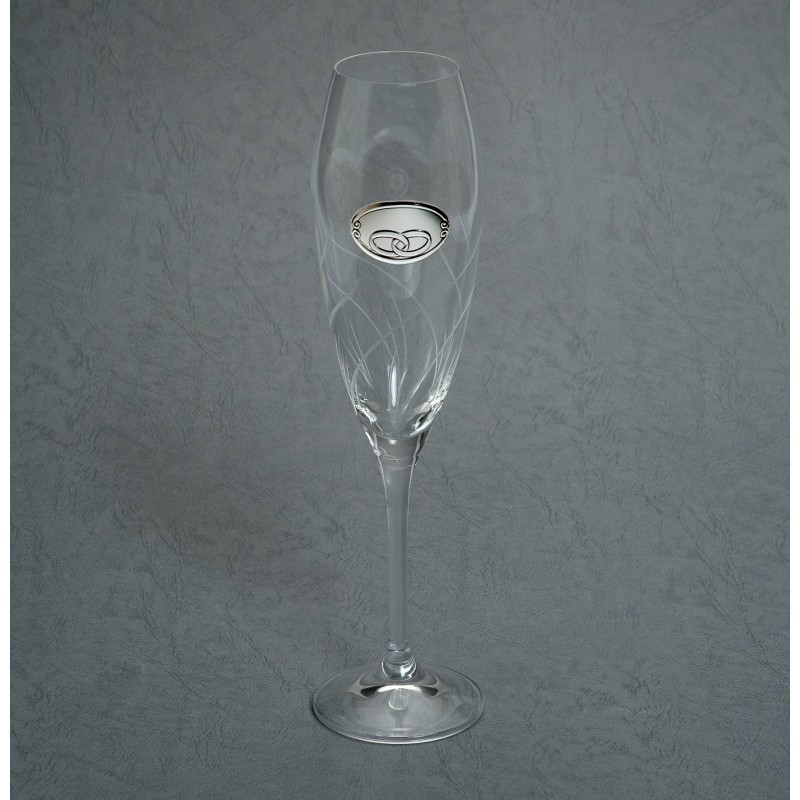 Estuche copas 50 aniversarioc. bohemia tallado a mano personalizadas bodas oro