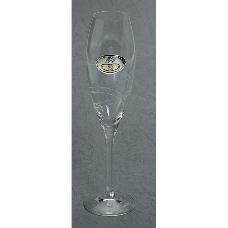 Estuche copas alianzas c.bohemia tallado a mano