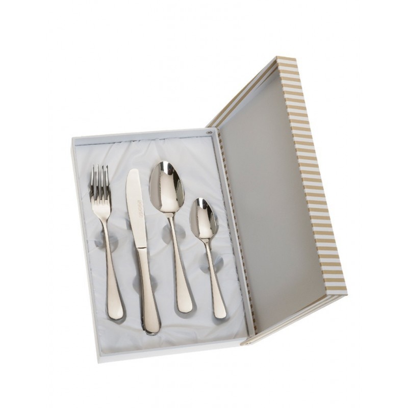 Estuche cubiertos 4 piezas beige Personalizados