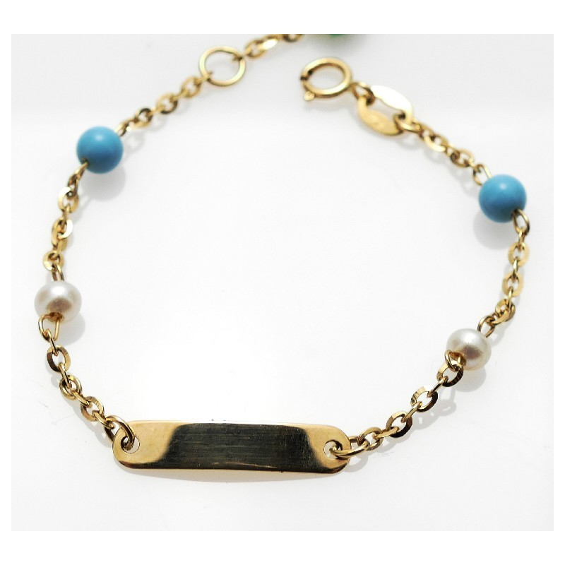Pulsera bebé turquesa