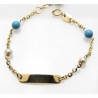 Pulsera bebé turquesa