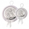 Medallon angel guarda blanco musical 11c