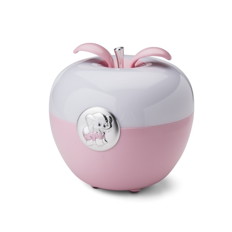 Luz nocturna manzana elefante rosa