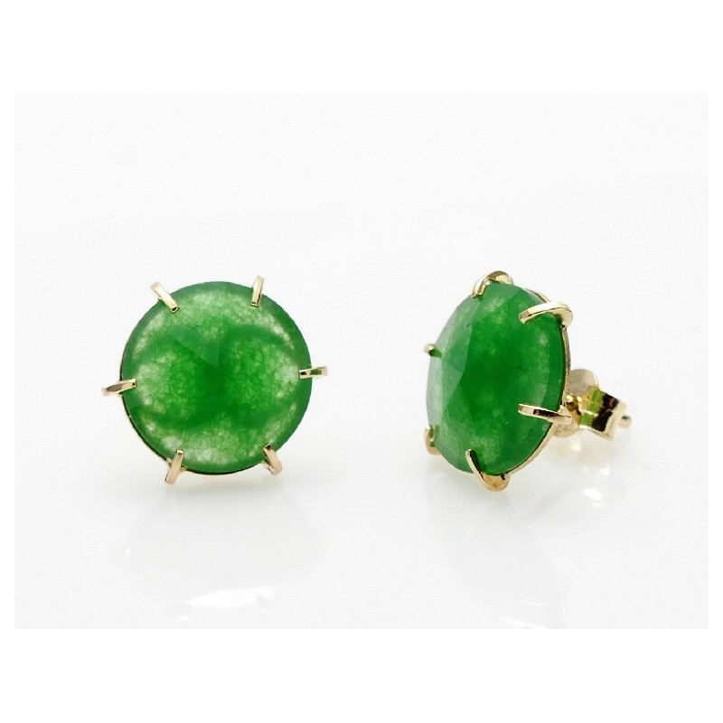Pendientes piedra verde
